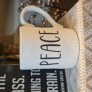 NEW Pier One ~ PEACE Mug ~ 16 oz. Stoneware ~ Christmas